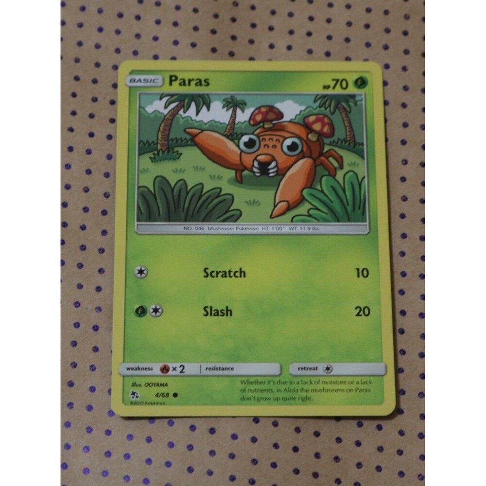 Paras 4/68 Pokemon Card (2019)